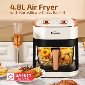 Air Fryer with Tempered Glass Basket (4.8L)