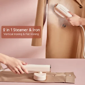 2 in1 Portable Steam Iron & Travel Garment Steamer