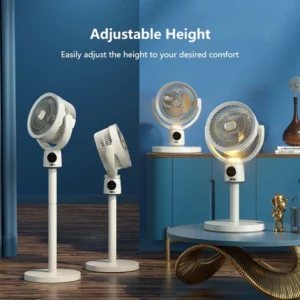 Cordless Adjustable Height Standing Fan