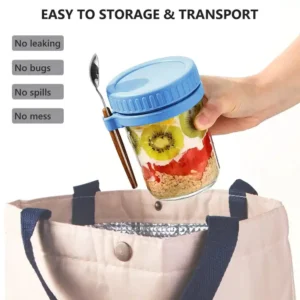 Glass Oatmeal/Cereal Cup